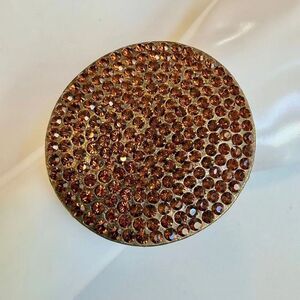 Rebel Designs NYC Crystal Embellished Leather Cuff